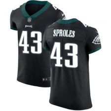 Men's Nike Philadelphia Eagles #43 Darren Sproles Black Alternate Vapor Untouchable Elite Player NFL Jersey