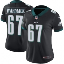 Women's Nike Philadelphia Eagles #67 Chance Warmack Black Alternate Vapor Untouchable Limited Player NFL Jersey