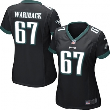 Women's Nike Philadelphia Eagles #67 Chance Warmack Game Black Alternate NFL Jersey