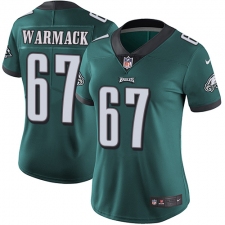 Women's Nike Philadelphia Eagles #67 Chance Warmack Midnight Green Team Color Vapor Untouchable Limited Player NFL Jersey