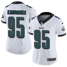 Women's Nike Philadelphia Eagles #95 Mychal Kendricks White Vapor Untouchable Limited Player NFL Jersey