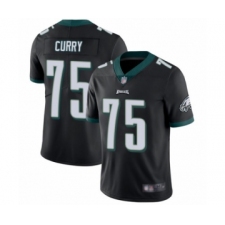 Men's Philadelphia Eagles #75 Vinny Curry Black Alternate Vapor Untouchable Limited Player Football Jersey