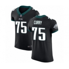 Men's Philadelphia Eagles #75 Vinny Curry Black Vapor Untouchable Elite Player Football Jersey