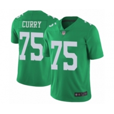 Men's Philadelphia Eagles #75 Vinny Curry Limited Green Rush Vapor Untouchable Football Jersey