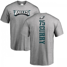 Nike Philadelphia Eagles #75 Vinny Curry Ash Backer T-Shirt