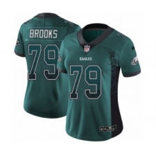 Women's Nike Philadelphia Eagles #79 Brandon Brooks Limited Green Rush Drift Fashion NFL Jersey