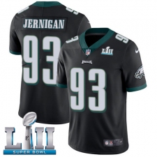 Men's Nike Philadelphia Eagles #93 Timmy Jernigan Black Alternate Vapor Untouchable Limited Player Super Bowl LII NFL Jersey