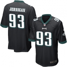 Men's Nike Philadelphia Eagles #93 Timmy Jernigan Game Black Alternate NFL Jersey