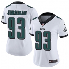 Women's Nike Philadelphia Eagles #93 Timmy Jernigan White Vapor Untouchable Limited Player NFL Jersey