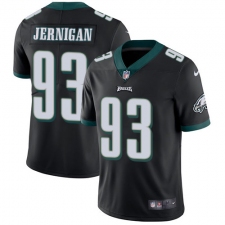 Youth Nike Philadelphia Eagles #93 Timmy Jernigan Black Alternate Vapor Untouchable Limited Player NFL Jersey