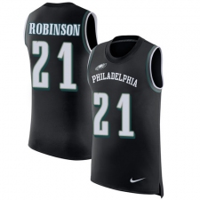 Men's Nike Philadelphia Eagles #21 Patrick Robinson Limited Black Rush Player Name & Number Tank Top NFL Jersey