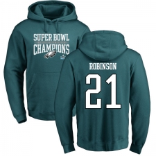 Nike Philadelphia Eagles #21 Patrick Robinson Green Super Bowl LII Champions Pullover Hoodie