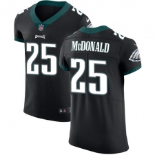 Men's Nike Philadelphia Eagles #25 Tommy McDonald Black Alternate Vapor Untouchable Elite Player NFL Jersey