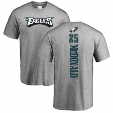 Nike Philadelphia Eagles #25 Tommy McDonald Ash Backer T-Shirt