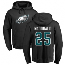Nike Philadelphia Eagles #25 Tommy McDonald Black Name & Number Logo Pullover Hoodie
