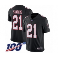 Men's Atlanta Falcons #21 Deion Sanders Black Alternate Vapor Untouchable Limited Player 100th Season Football Jersey