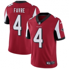 Men's Nike Atlanta Falcons #4 Brett Favre Red Team Color Vapor Untouchable Limited Player NFL Jersey