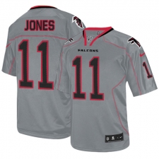 Youth Nike Atlanta Falcons #11 Julio Jones Elite Lights Out Grey NFL Jersey