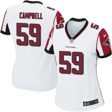 Women's Nike Atlanta Falcons #59 De'Vondre Campbell Game White NFL Jersey