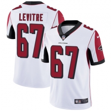 Men's Nike Atlanta Falcons #67 Andy Levitre White Vapor Untouchable Limited Player NFL Jersey