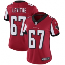 Women's Nike Atlanta Falcons #67 Andy Levitre Elite Red Team Color NFL Jersey