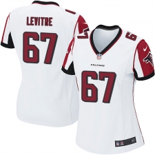 Women's Nike Atlanta Falcons #67 Andy Levitre Game White NFL Jersey