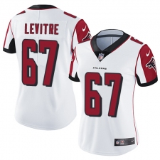 Women's Nike Atlanta Falcons #67 Andy Levitre White Vapor Untouchable Limited Player NFL Jersey