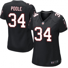 Women's Nike Atlanta Falcons #34 Brian Poole Game Black Alternate NFL Jersey