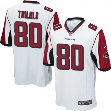Men's Nike Atlanta Falcons #80 Levine Toilolo Game White NFL Jersey