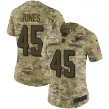 Women's Nike Atlanta Falcons #45 Deion Jones Limited Camo 2018 Salute to Service NFL Jersey