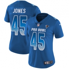 Women's Nike Atlanta Falcons #45 Deion Jones Limited Royal Blue 2018 Pro Bowl NFL Jersey
