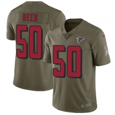 Men's Nike Atlanta Falcons #50 Brooks Reed Limited Olive 2017 Salute to Service NFL Jersey