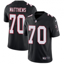 Youth Nike Atlanta Falcons #70 Jake Matthews Black Alternate Vapor Untouchable Limited Player NFL Jersey