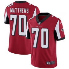 Youth Nike Atlanta Falcons #70 Jake Matthews Elite Red Team Color NFL Jersey