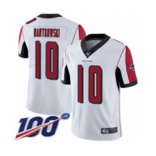 Men's Atlanta Falcons #10 Steve Bartkowski White Vapor Untouchable Limited Player 100th Season Football Jersey
