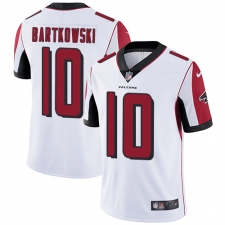Men's Nike Atlanta Falcons #10 Steve Bartkowski White Vapor Untouchable Limited Player NFL Jersey