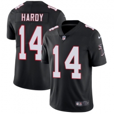 Men's Nike Atlanta Falcons #14 Justin Hardy Black Alternate Vapor Untouchable Limited Player NFL Jersey