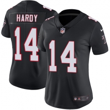 Women's Nike Atlanta Falcons #14 Justin Hardy Black Alternate Vapor Untouchable Limited Player NFL Jersey