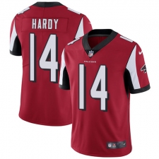 Youth Nike Atlanta Falcons #14 Justin Hardy Red Team Color Vapor Untouchable Limited Player NFL Jersey
