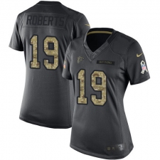 Women's Nike Atlanta Falcons #19 Andre Roberts Limited Black 2016 Salute to Service NFL Jersey