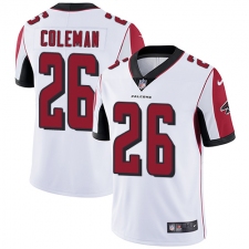 Youth Nike Atlanta Falcons #26 Tevin Coleman White Vapor Untouchable Limited Player NFL Jersey