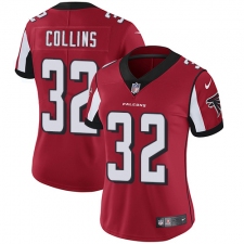 Women's Nike Atlanta Falcons #32 Jalen Collins Red Team Color Vapor Untouchable Limited Player NFL Jersey