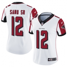 Women's Nike Atlanta Falcons #12 Mohamed Sanu Elite White NFL Jersey