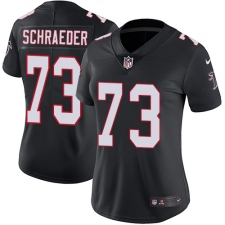 Women's Nike Atlanta Falcons #73 Ryan Schraeder Elite Black Alternate NFL Jersey