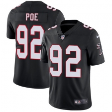 Men's Nike Atlanta Falcons #92 Dontari Poe Black Alternate Vapor Untouchable Limited Player NFL Jersey