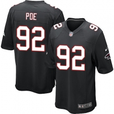 Men's Nike Atlanta Falcons #92 Dontari Poe Game Black Alternate NFL Jersey