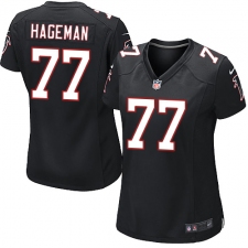 Women's Nike Atlanta Falcons #77 Ra'Shede Hageman Game Black Alternate NFL Jersey