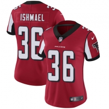Women's Nike Atlanta Falcons #36 Kemal Ishmael Elite Red Team Color NFL Jersey