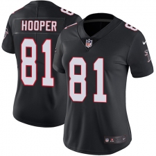 Women's Nike Atlanta Falcons #81 Austin Hooper Elite Black Alternate NFL Jersey