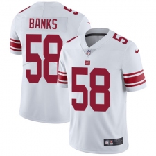 Youth Nike New York Giants #58 Carl Banks Elite White NFL Jersey